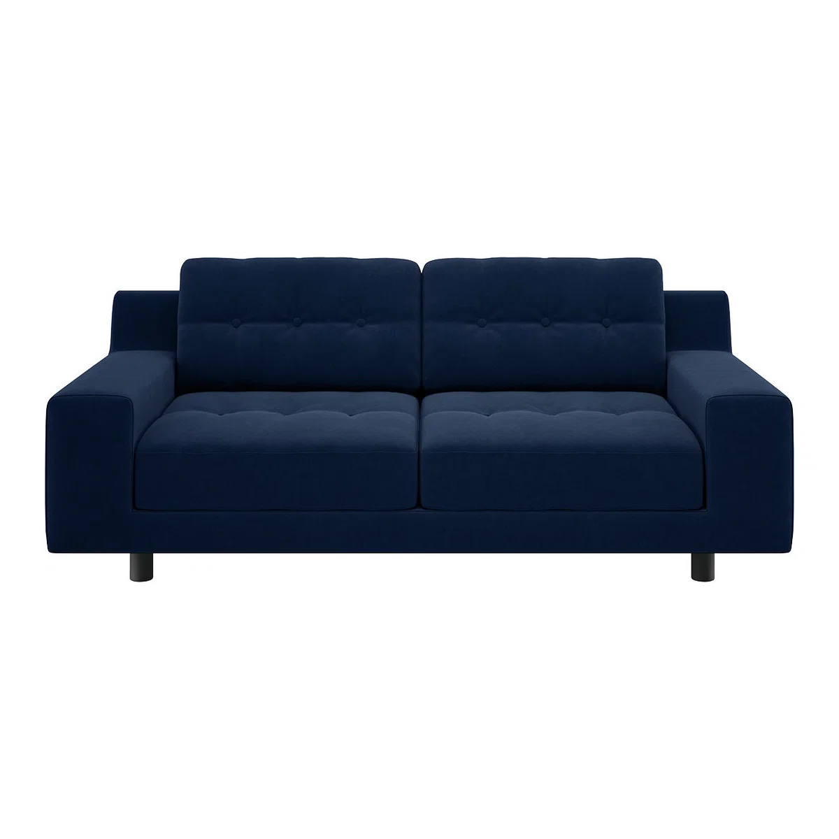 Hendricks Navy Blue Velvet 2 Seaterr Sofa, Navy – image 1