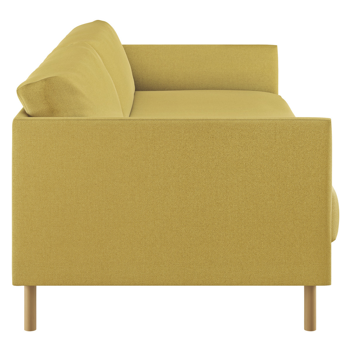 Hyde Yellow Textured Woven FaBric 3 Seater Sofa Bed, Yellow – image 6