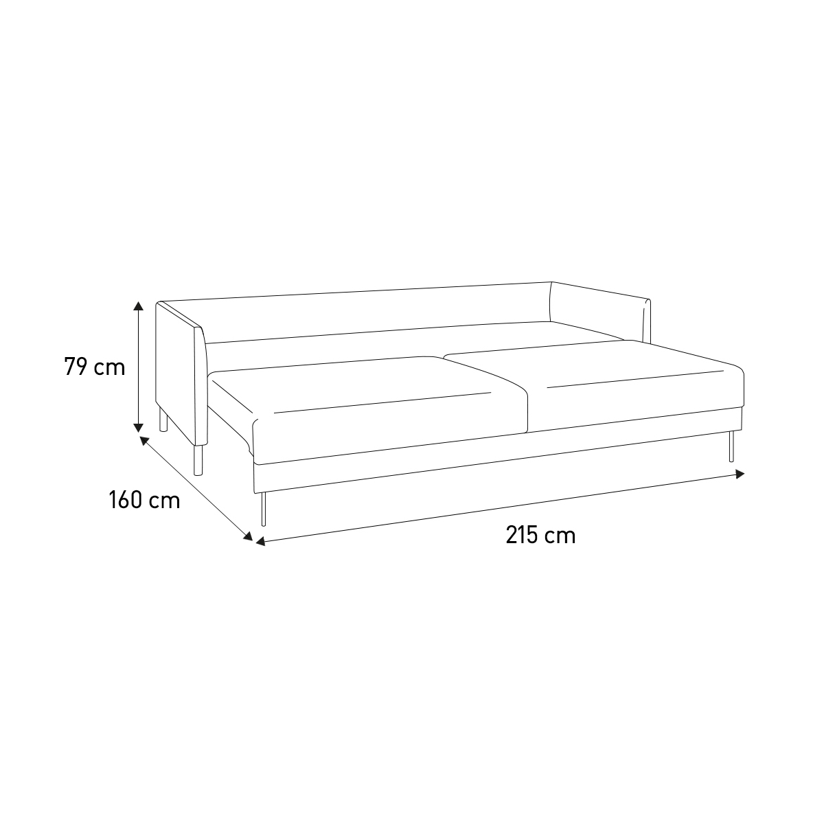Hyde Yellow Textured Woven FaBric 3 Seater Sofa Bed, Yellow – image 9