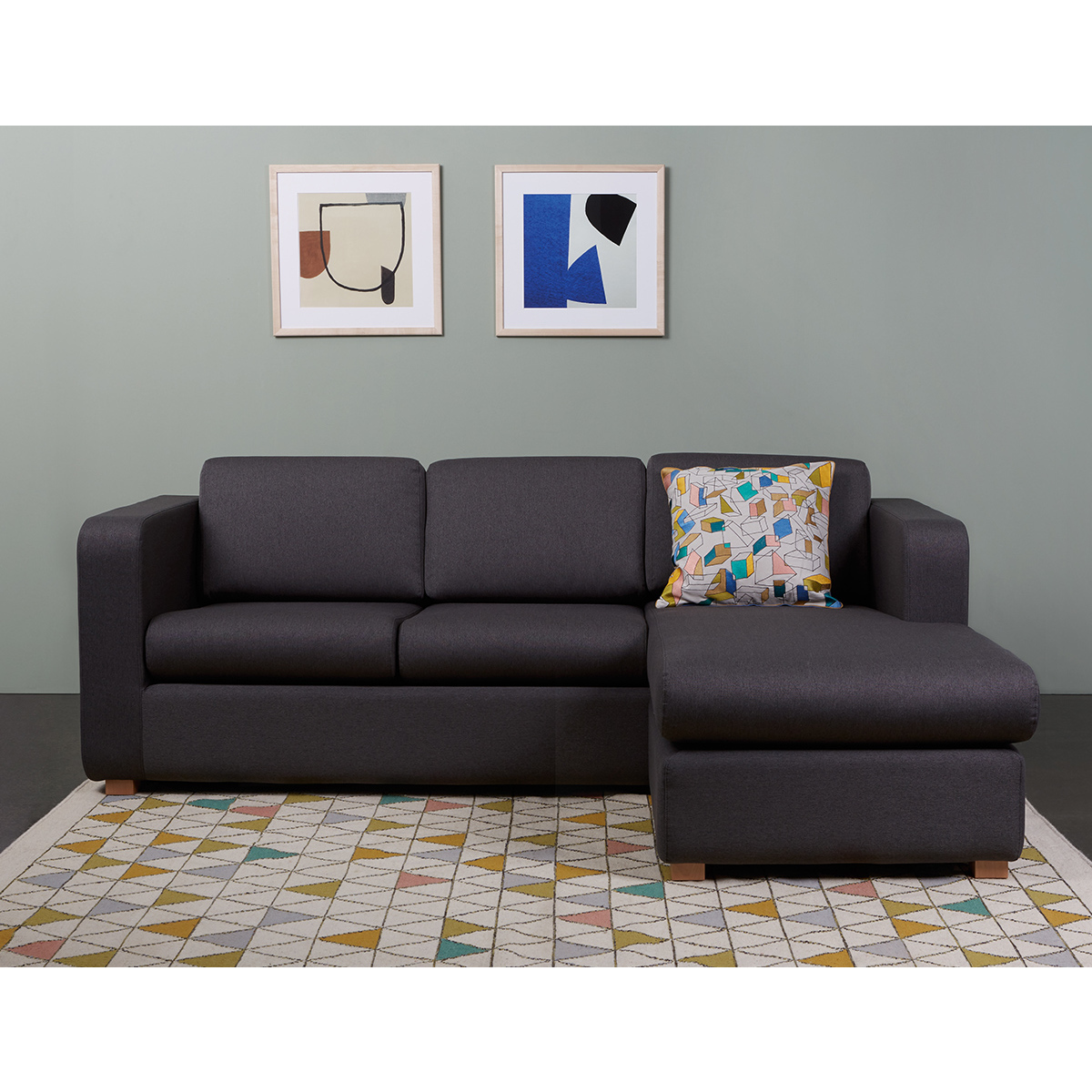 Porto Natural FaBric 3 Seater Sofa Bed, Natural – image 7