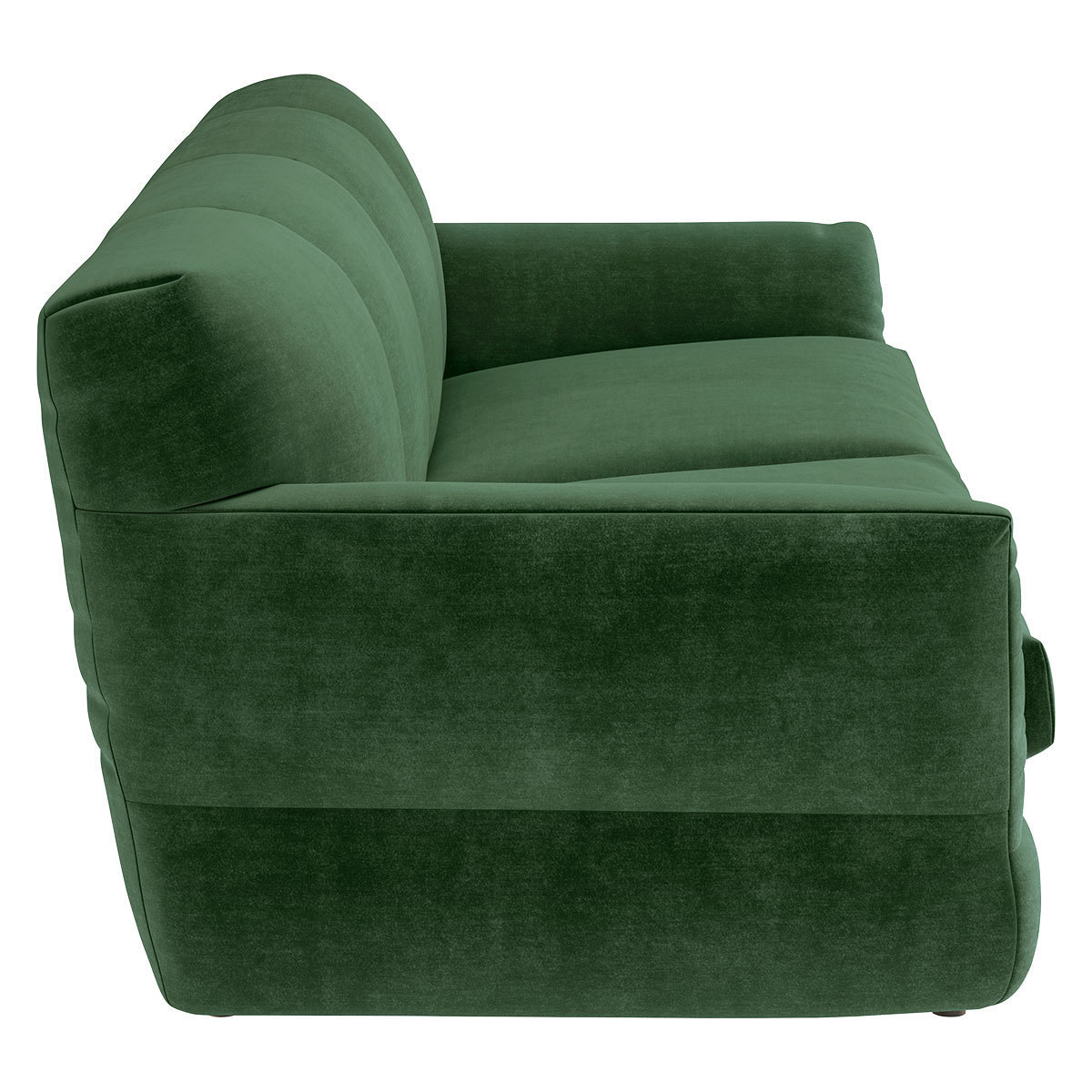 Newington Moss Green Velvet 3 Seater Sofabed, Moss Green – image 4