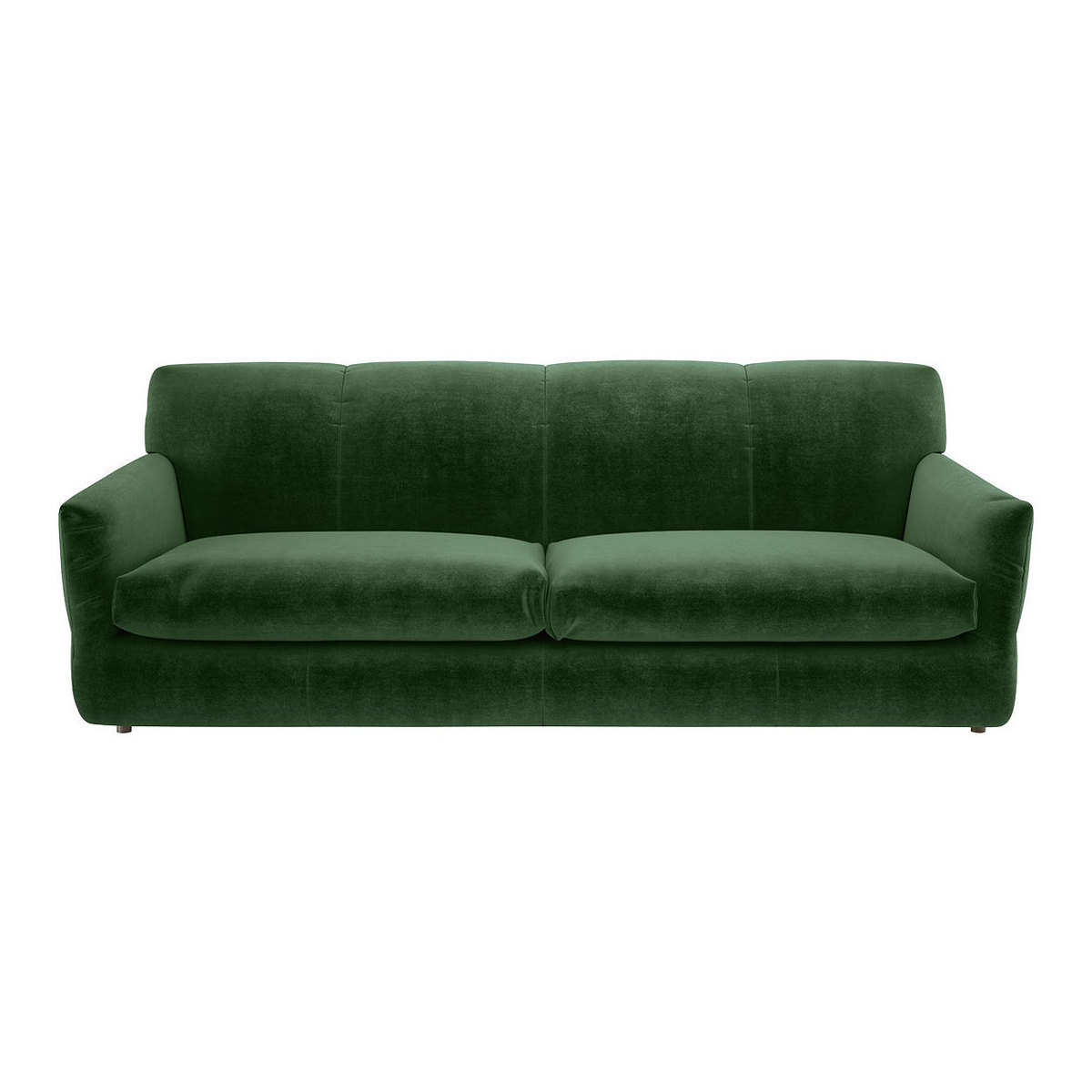 Newington Moss Green Velvet 3 Seater Sofabed, Moss Green – image 1