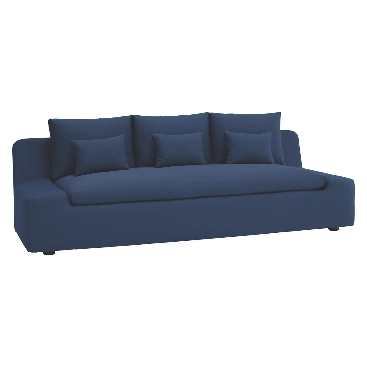 Kasha Blue Acor FaBric 4 Seater Sofa, Blue – image 3