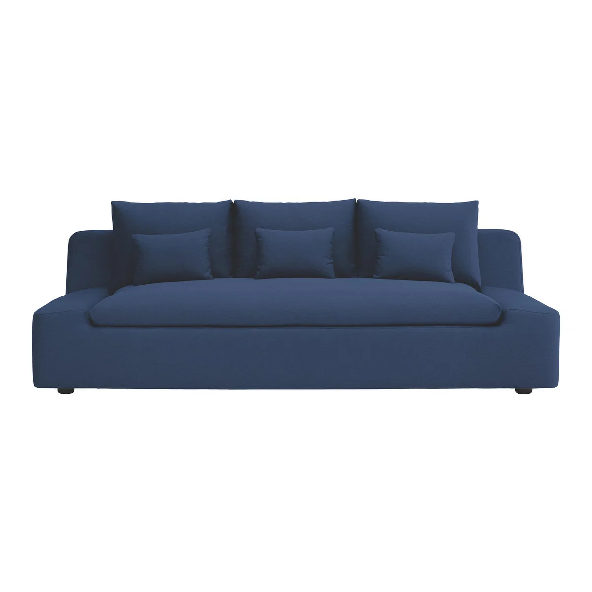 Kasha Blue Acor FaBric 4 Seater Sofa, Blue – image 1