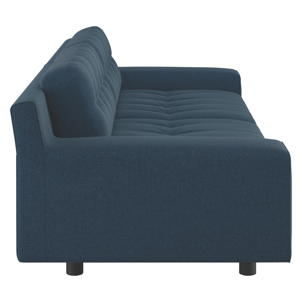 Hendricks Navy Blue Tweed Wool Mix 4 Seater Sofa, Navy – image 4