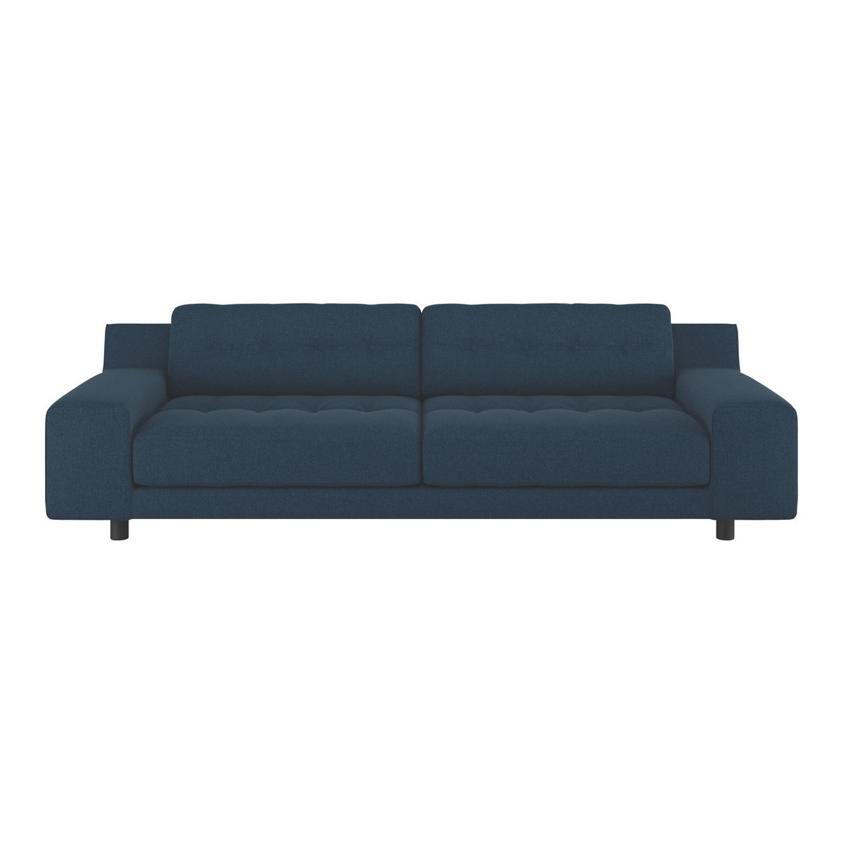Hendricks Navy Blue Tweed Wool Mix 4 Seater Sofa, Navy – image 1