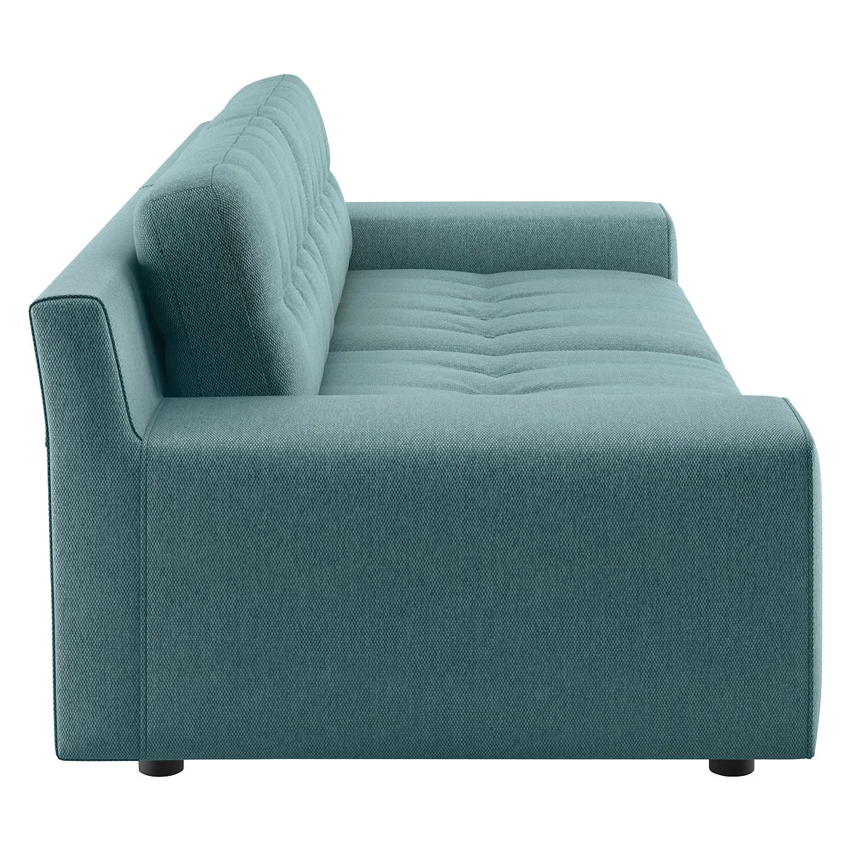 Hendricks Teal Blue FaBric 4 Seater Easy Access Sofa, Blue – image 4