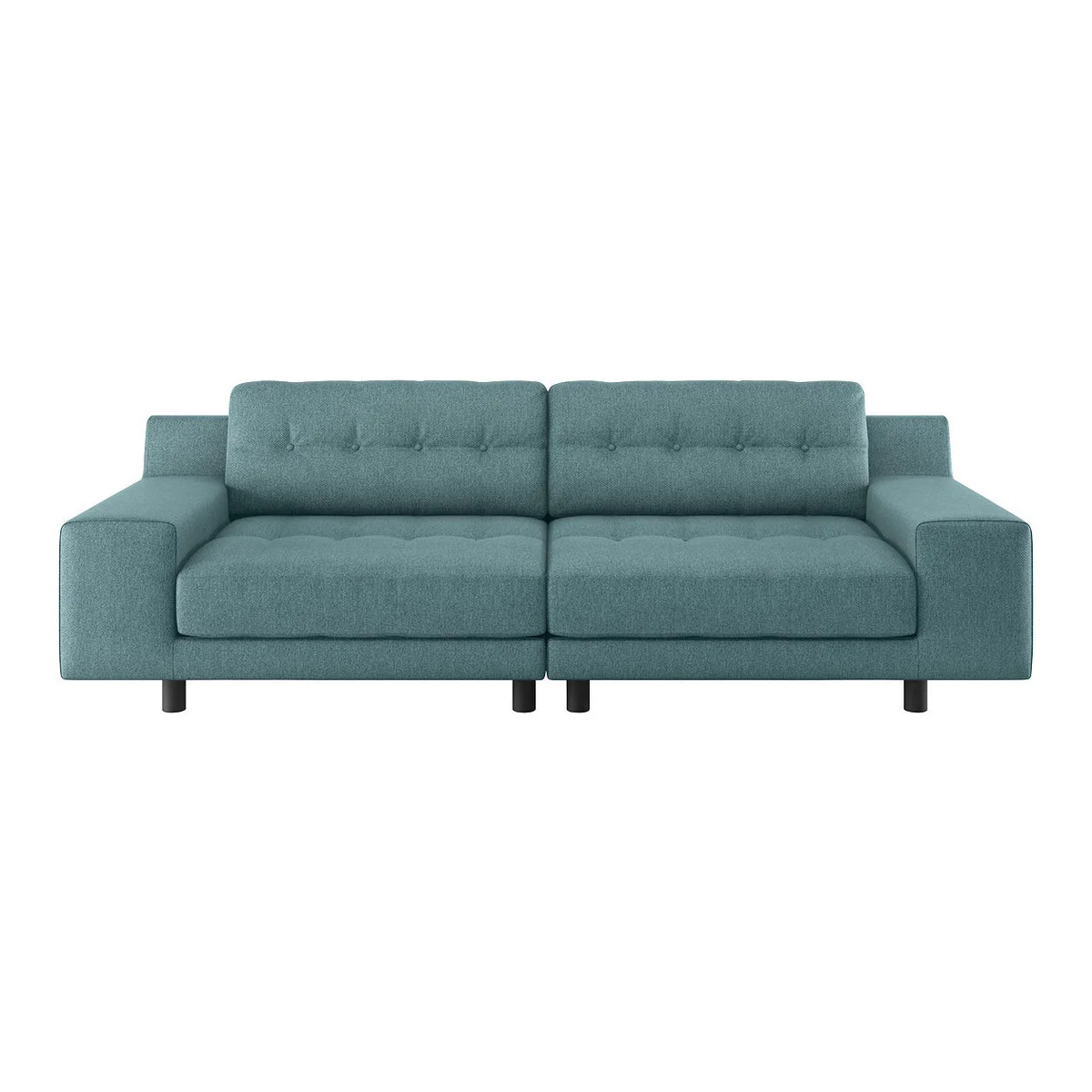 Hendricks Teal Blue FaBric 4 Seater Easy Access Sofa, Blue – image 1