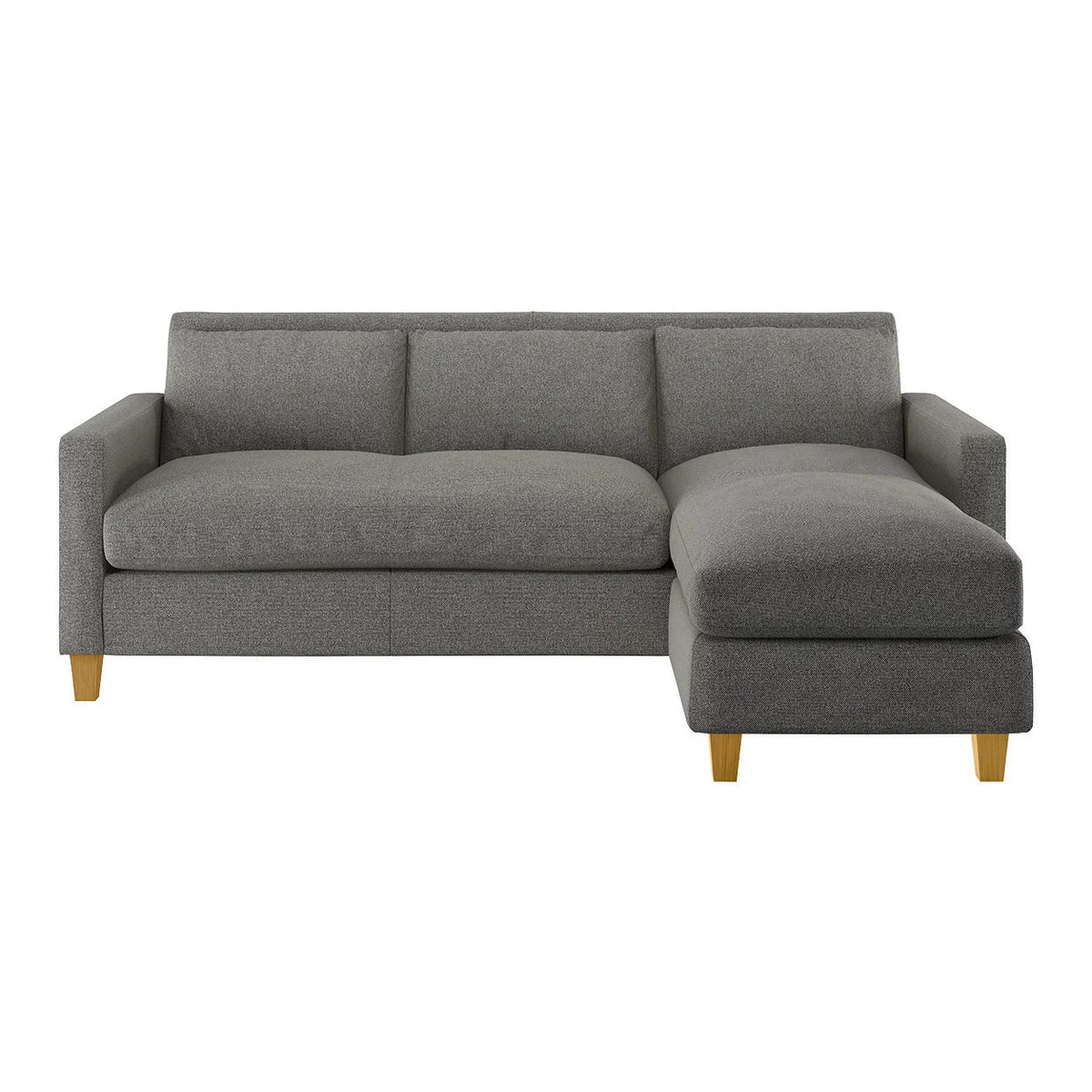 Chester Black & White FaBric Chaise Sofa, Black & White – image 1