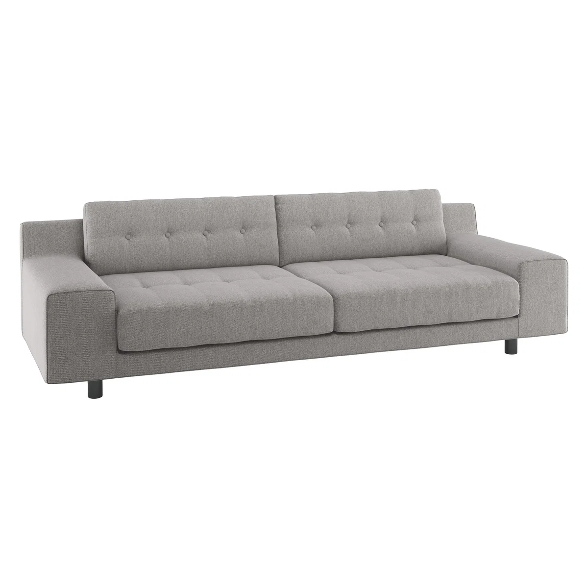 Hendricks Grey FaBric 4 Seater Sofa, Grey – image 3