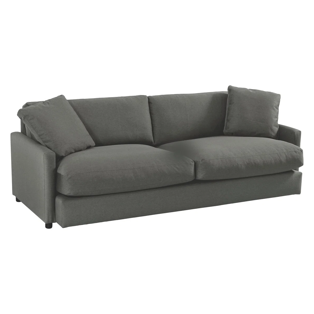 Colin Charcoal Grey FaBric 4 Seater Sofa, Charcoal – image 3
