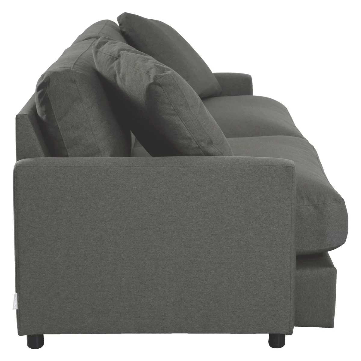 Colin Charcoal Grey FaBric 4 Seater Sofa, Charcoal – image 4