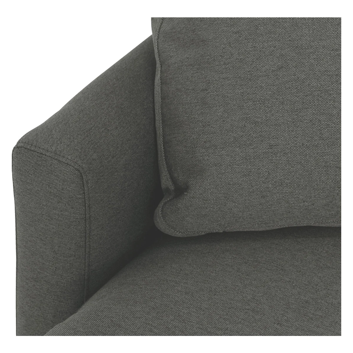 Colin Charcoal Grey FaBric 4 Seater Sofa, Charcoal – image 6