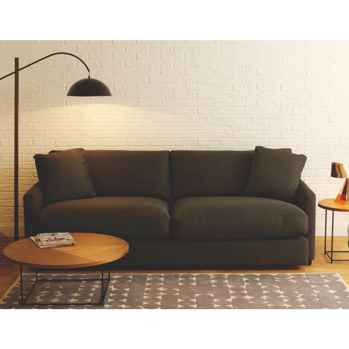 Colin Charcoal Grey FaBric 4 Seater Sofa, Charcoal – image 7