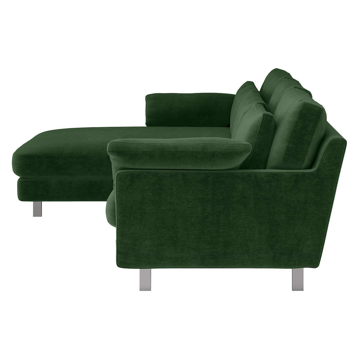 Cuscino Moss Green 4 Seater Left Hand Chaise Sofa, Moss Green – image 3