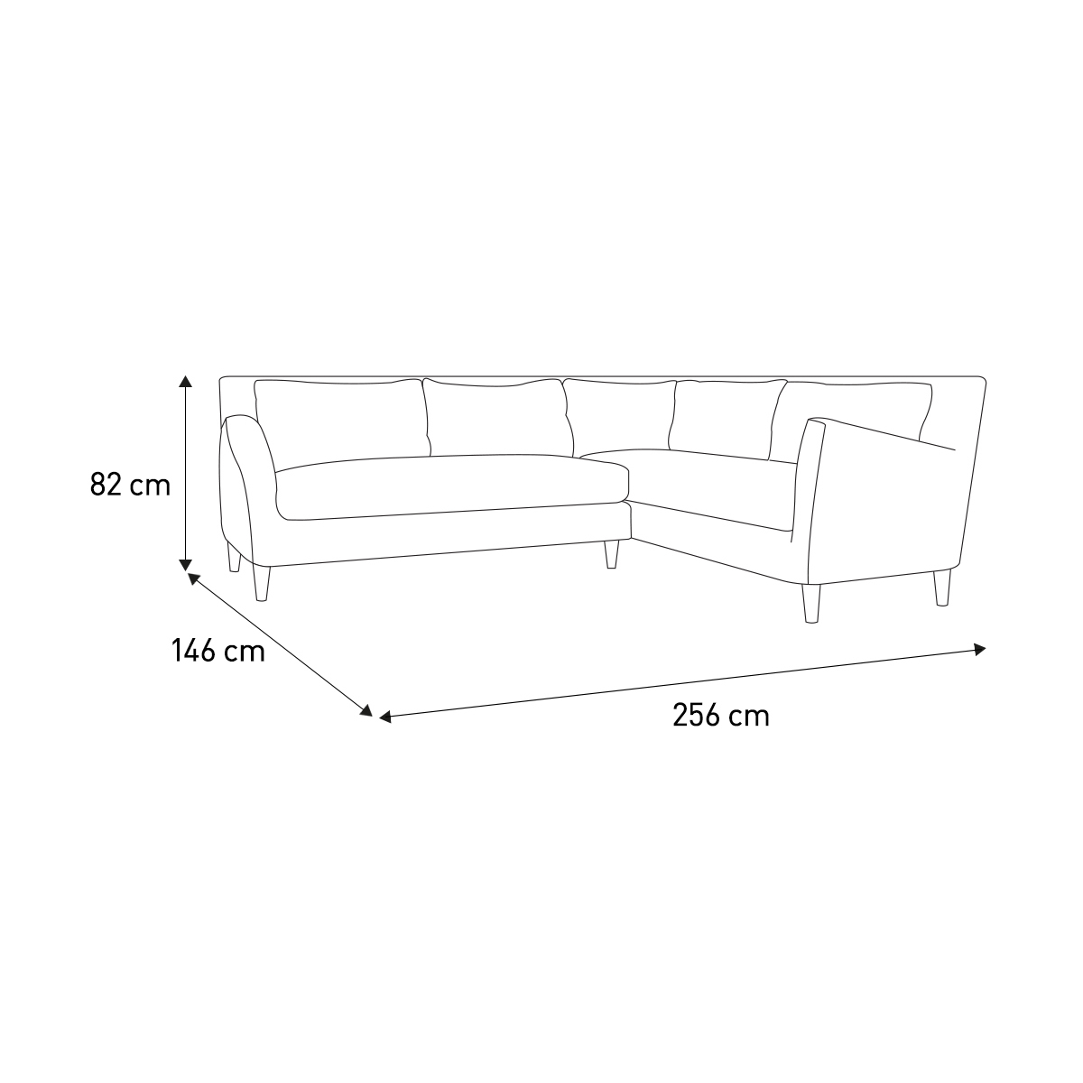 Keele Yellow Velvet Left -Arm Corner Sofa, Yellow – image 7