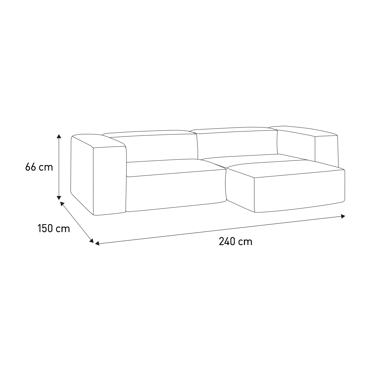 Opollo Brown Leather Small Right Arm Chaise Sofa Group, Brown – image 7