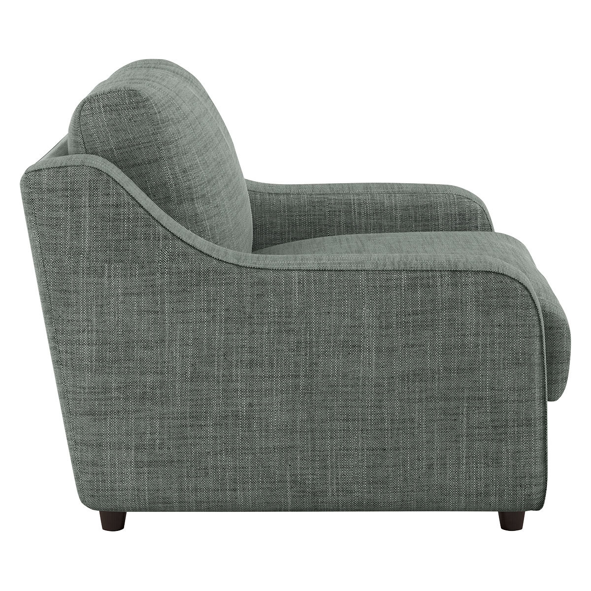 Slope Grey Italian FaBric Woven Loveseat Sofa, Grey – image 4