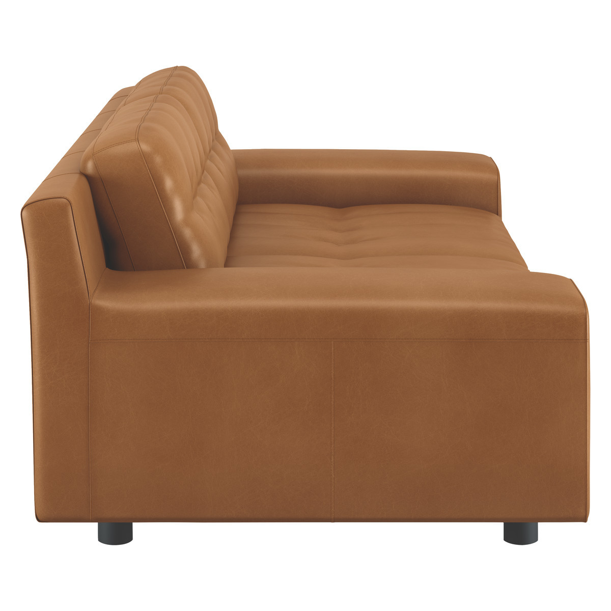 Hendricks Mid Tan Leather 3 Seater Sofa, Mid Tan – image 4