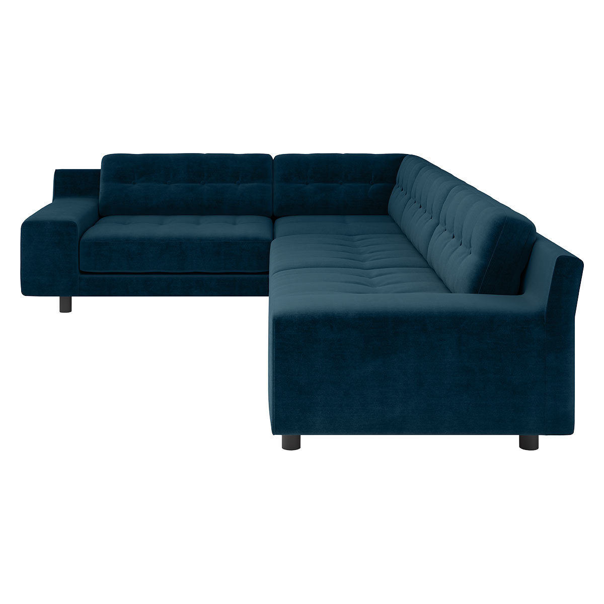 Hendricks 4 Seat Ink Blue Right Hand Corner Sofa, Blue – image 4