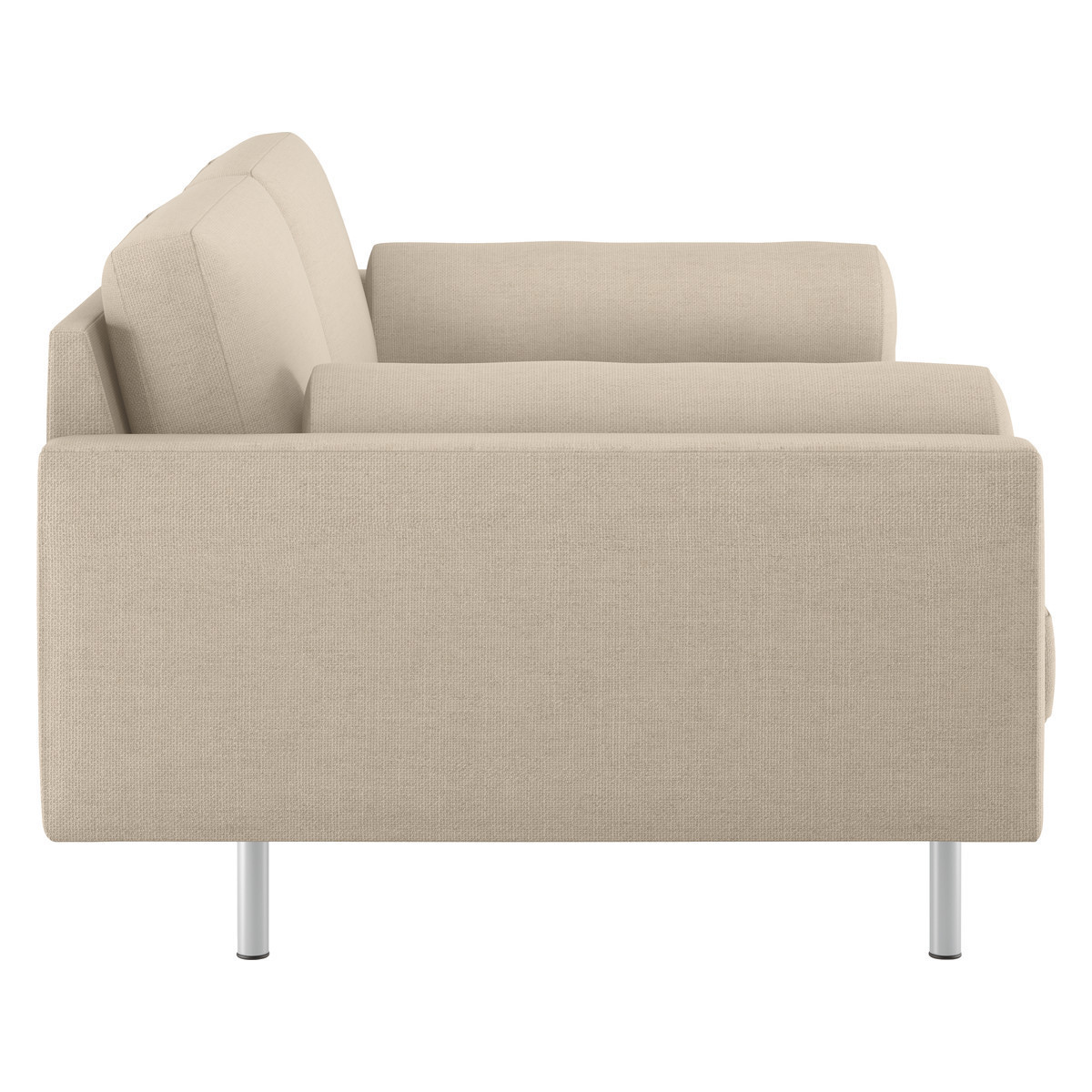 Spencer Natural Italian Woven 2 Seater Sofa, Metal Legs, Natural – image 4