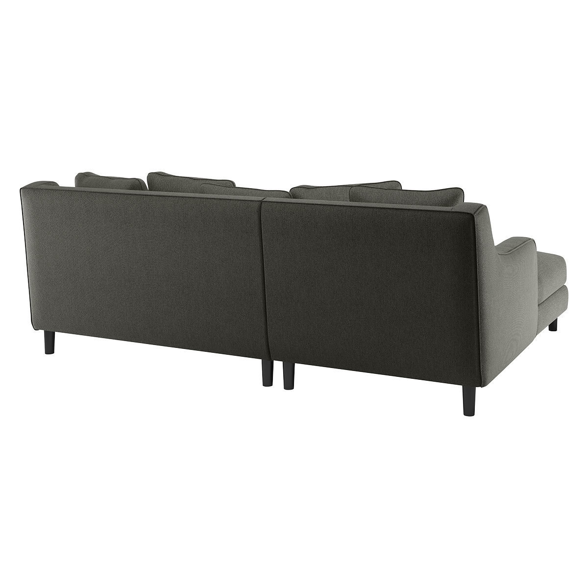 Swift Charcoal Grey FaBric Left Hand Chaise Sofa, Charcoal – image 5