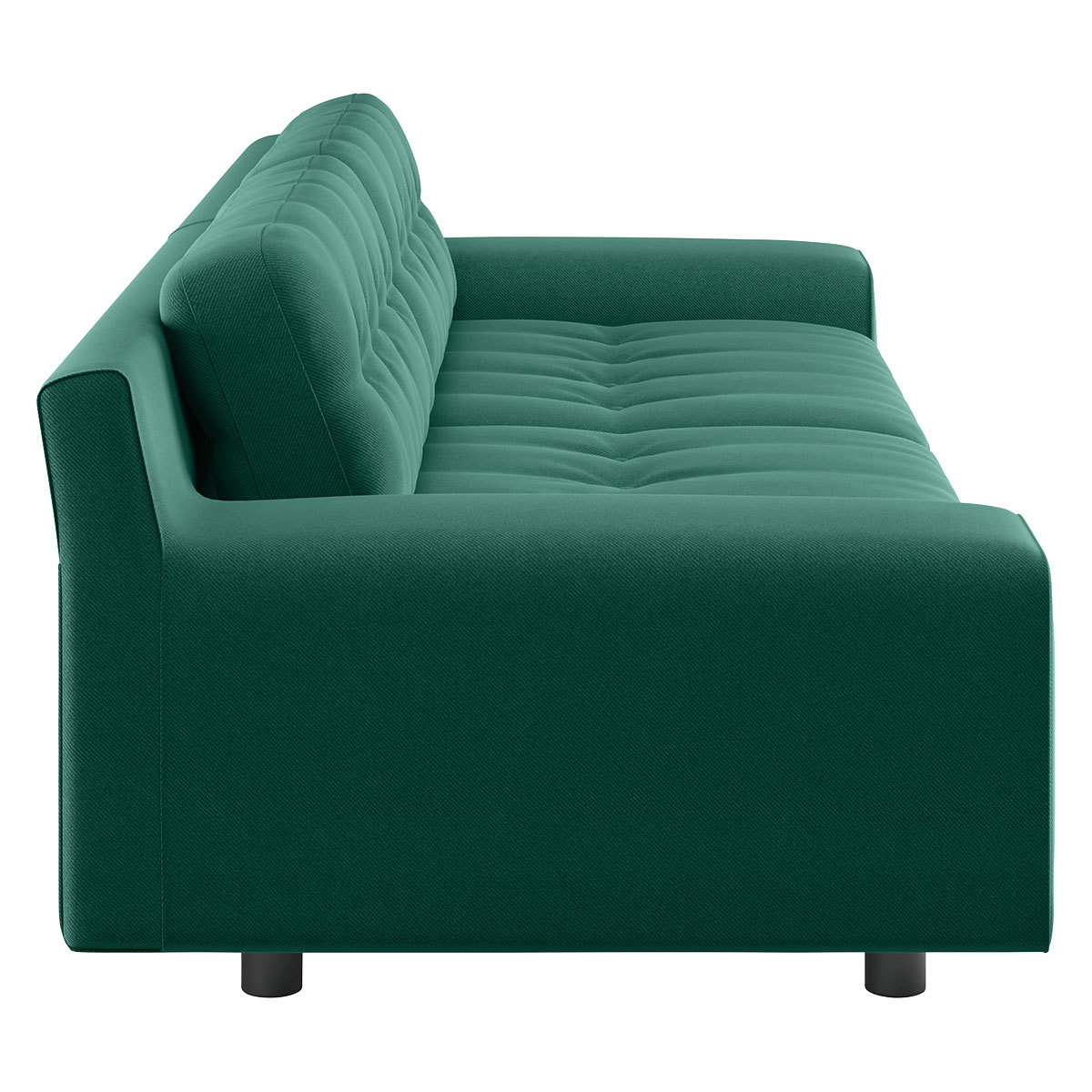 Hendricks Green FaBric 4Seater Sofa, Green – image 4