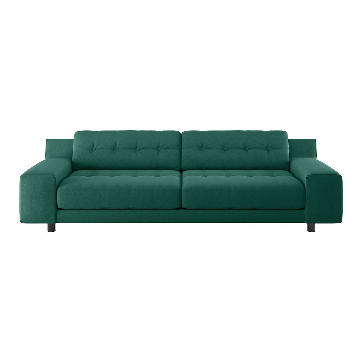 Hendricks Green FaBric 4Seater Sofa, Green – image 1