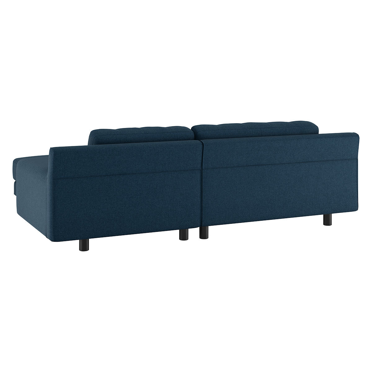 Hendricks Blue Tweed Wool Small Right-Hand Chaise Sofa, Navy – image 5