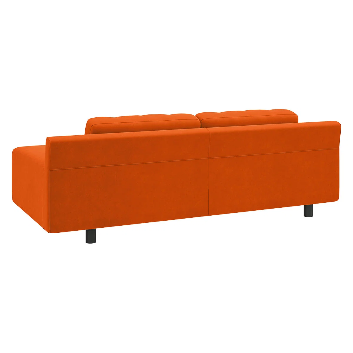 Hendricks Orange Velvet 3 Seater Sofa, Orange – image 5