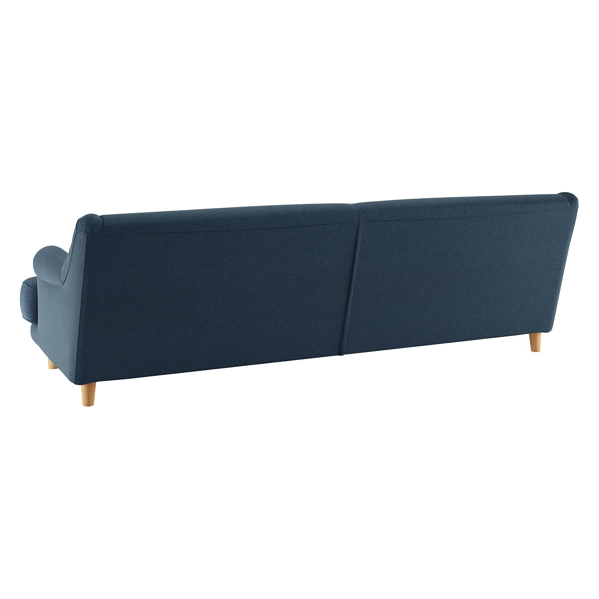 Townsend Navy Blue Herringbone Wool Mix 4 Seater Sofa, Navy – image 5