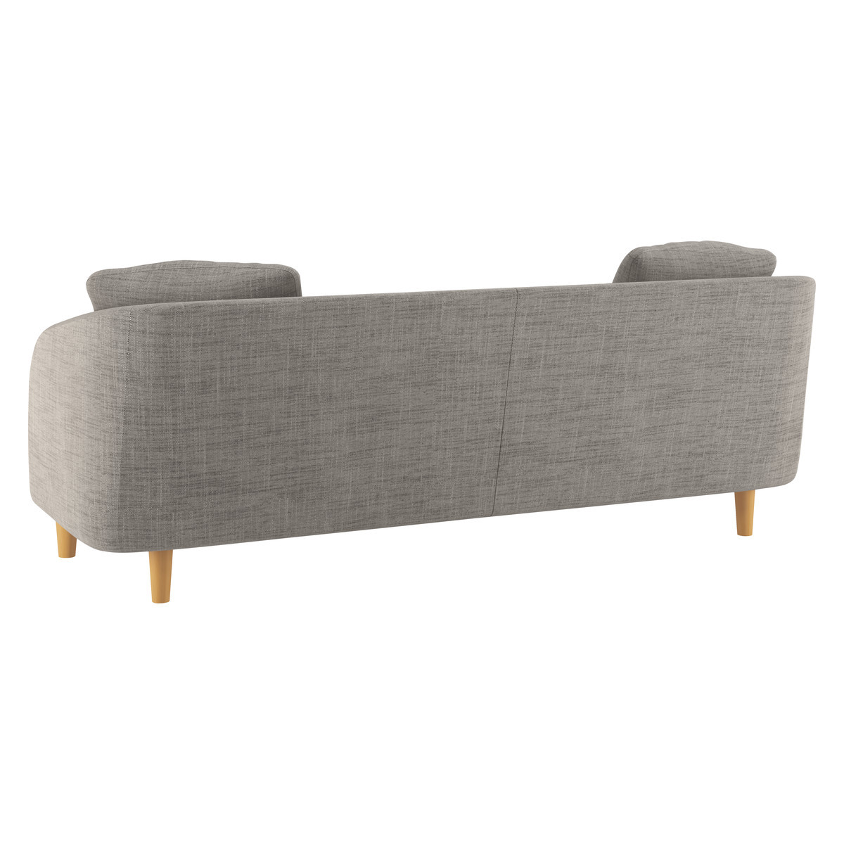 Colby Black And White Italian Woven FaBric 3 Seater Sofa, Black And White – image 6