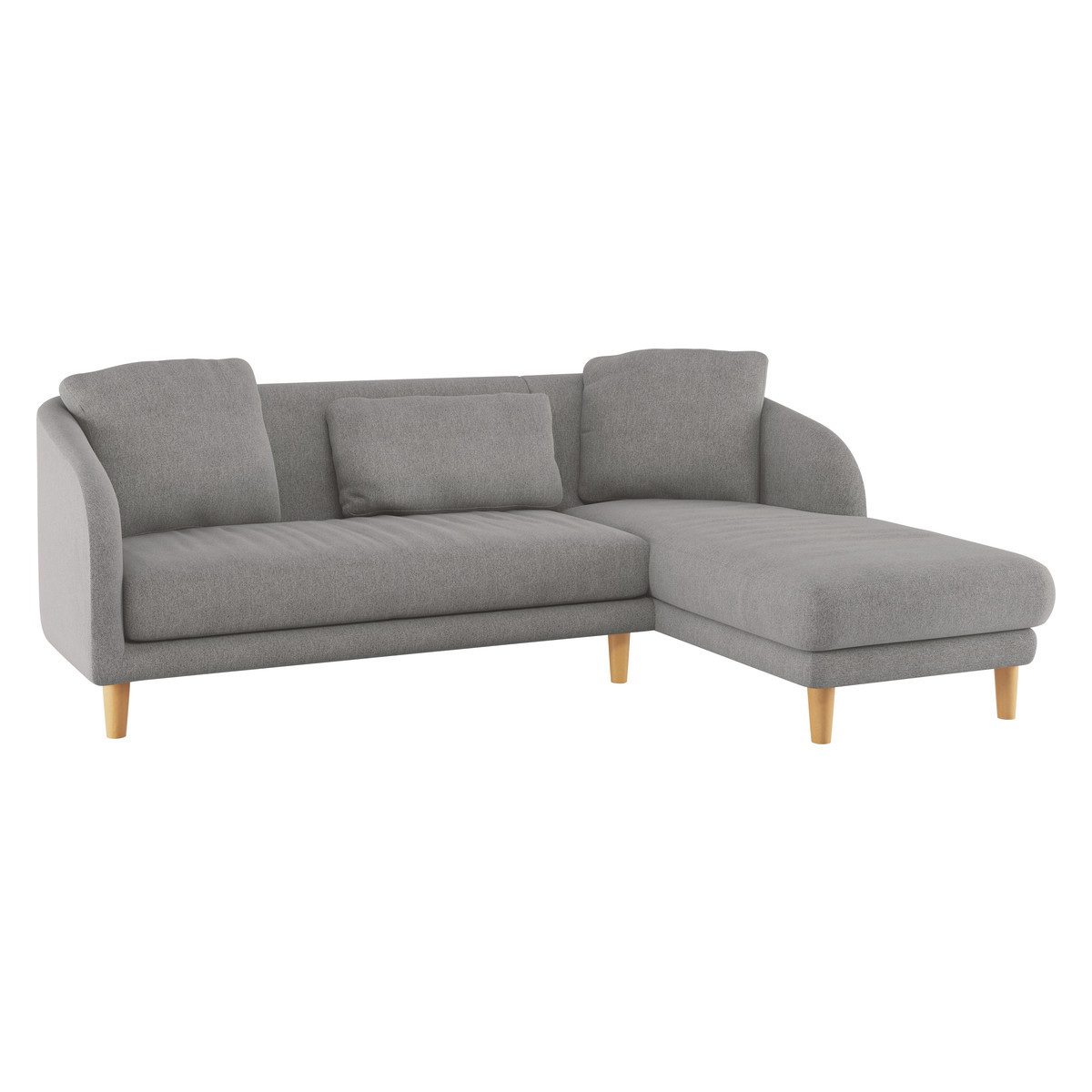 Colby Grey FaBric Right Arm Chaise Sofa, Grey – image 3
