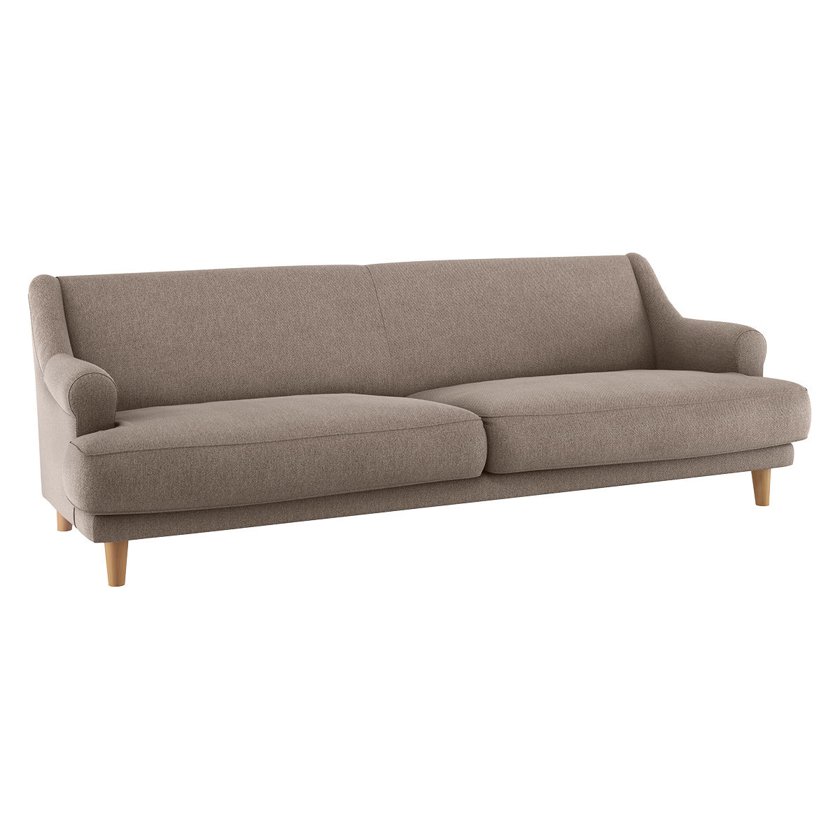 Townsend Natural FaBric 4 Seater Sofa, Natural – image 3
