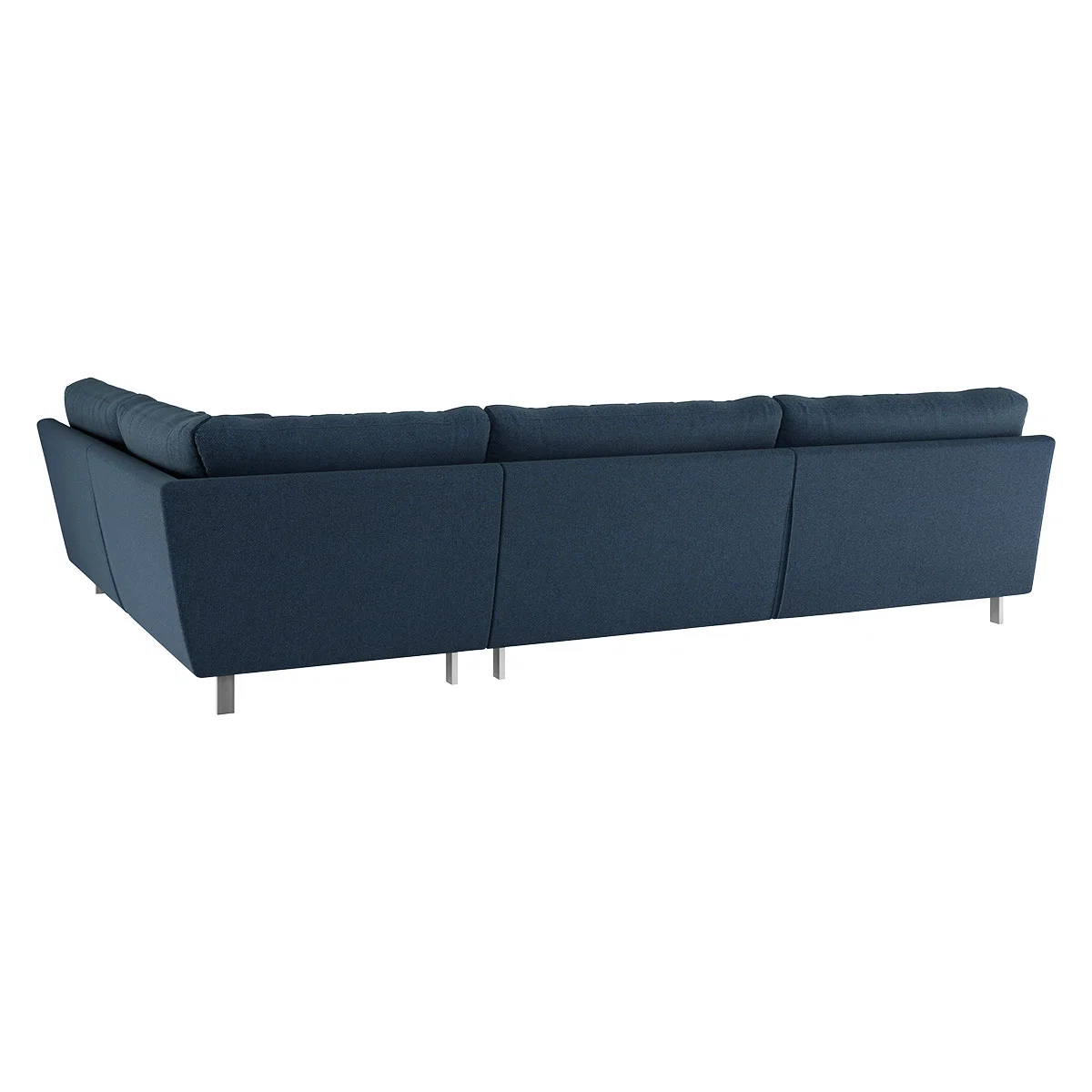 Cuscino Navy Blue Wool Herringbone Left-Arm Corner Sofa, Navy – image 5
