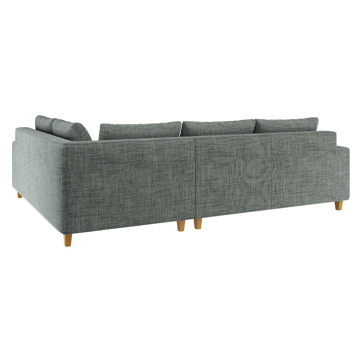 Wiltons Grey Woven FaBric Left Hand Corner Sofa, Grey – image 5