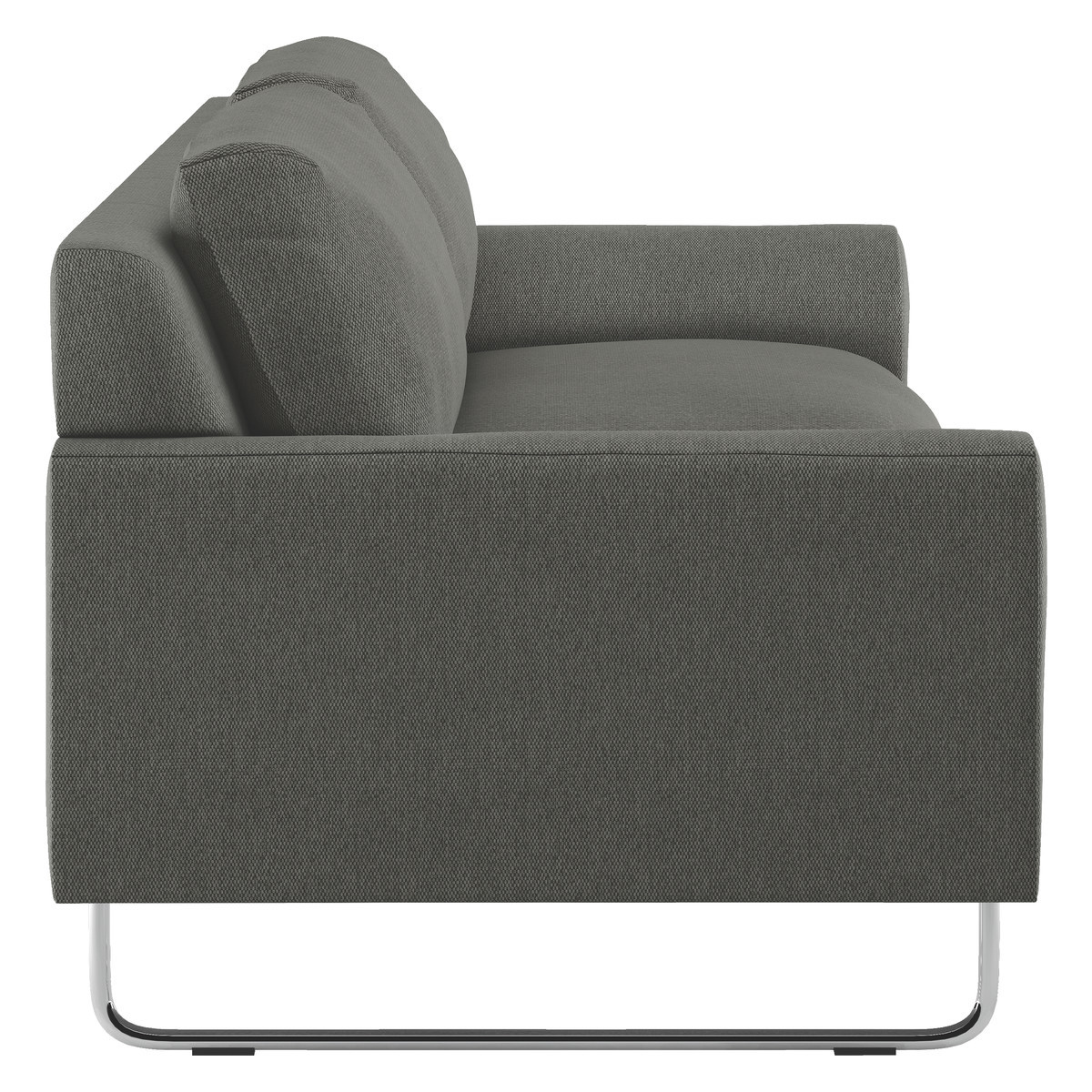 Lyle Charcoal Grey FaBric 2 Seater Sofa, Charcoal – image 3