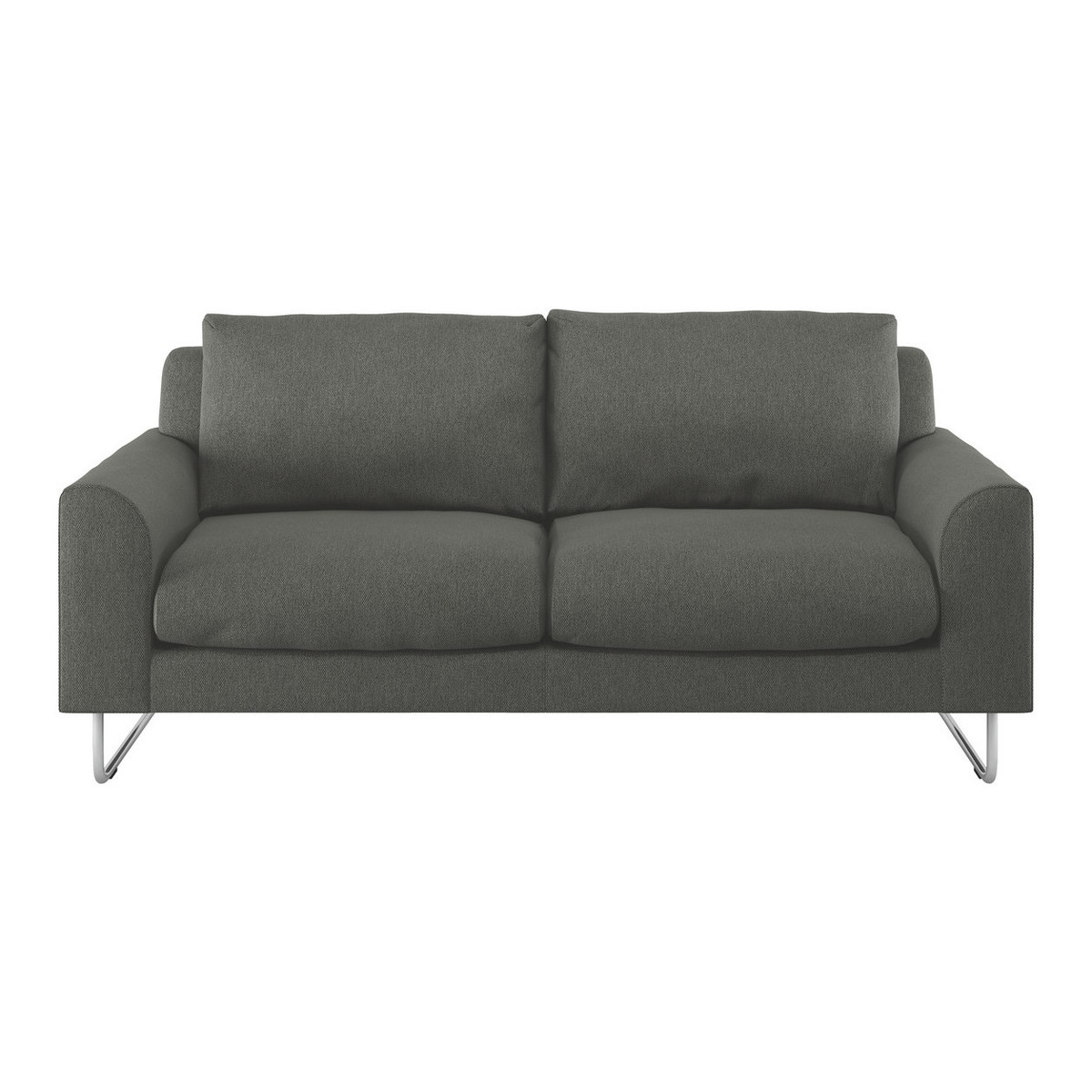 Lyle Charcoal Grey FaBric 2 Seater Sofa, Charcoal – image 1