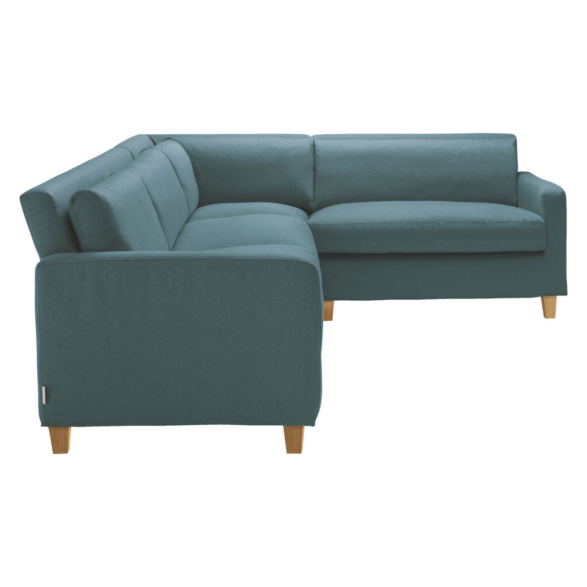 Chester Teal Blue FaBric Left-Arm Corner Sofa, Blue – image 4
