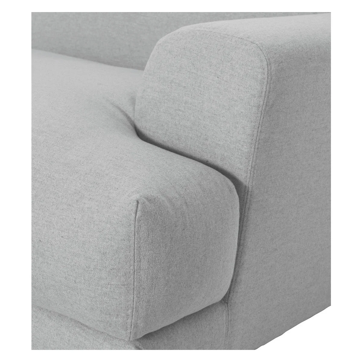 Askem Grey Wool Mix 3 Seater Sofa, Grey – image 7