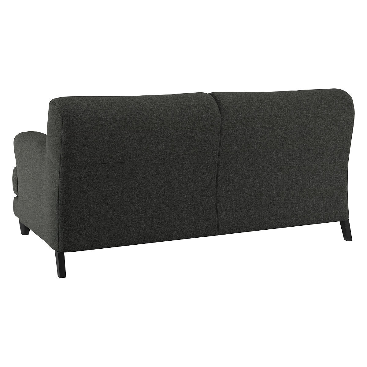 Askem Charcoal Grey Linen Mix 2 Seater Sofa, Charcoal – image 5
