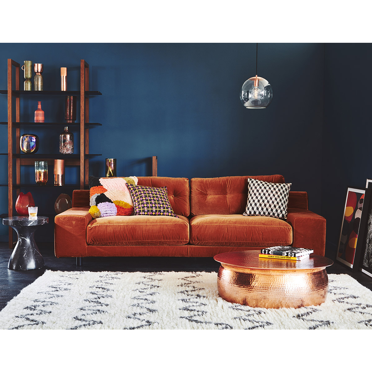 Hendricks Grey Wool 2 Seat Sofa, Grey – image 2