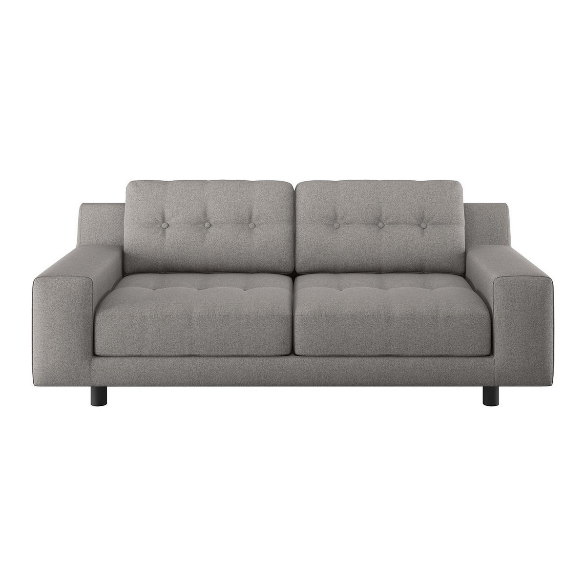 Hendricks Grey Wool 2 Seat Sofa, Grey – image 1