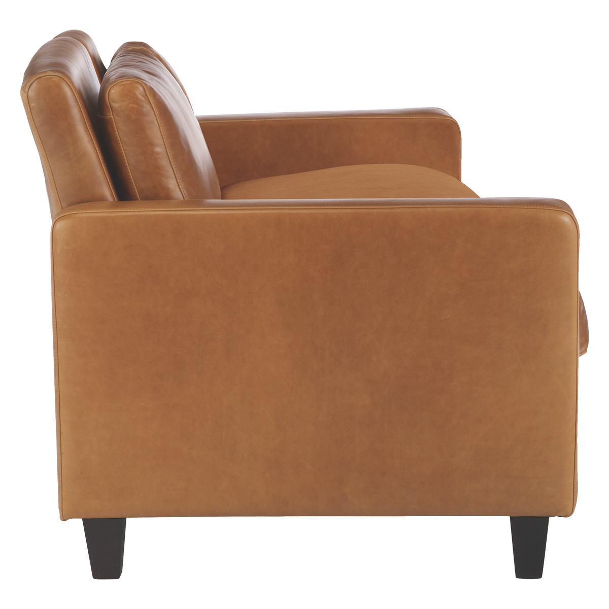 Chester Mid Tan Leather 3 Seater Sofa, Dark Stained Feet, Mid Tan – image 4