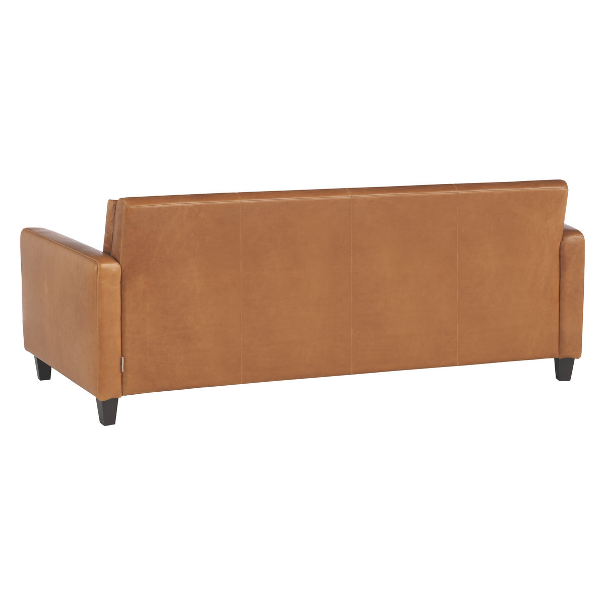 Chester Mid Tan Leather 3 Seater Sofa, Dark Stained Feet, Mid Tan – image 5