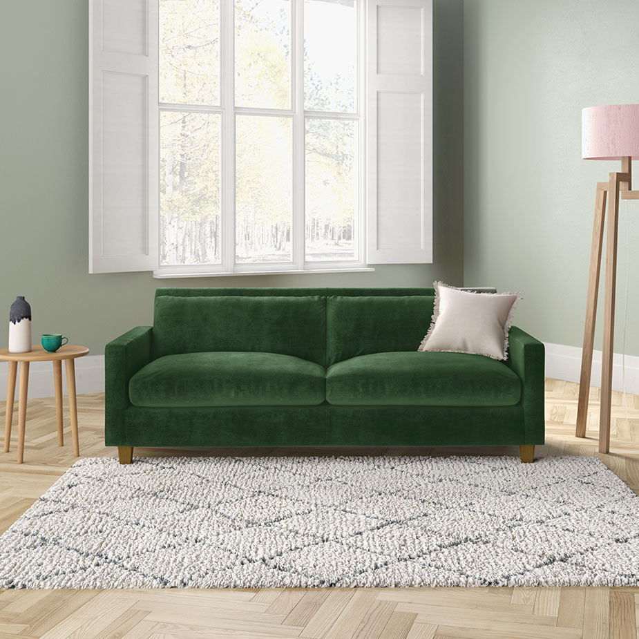 Chester Mid Tan Leather 3 Seater Sofa, Dark Stained Feet, Mid Tan – image 7
