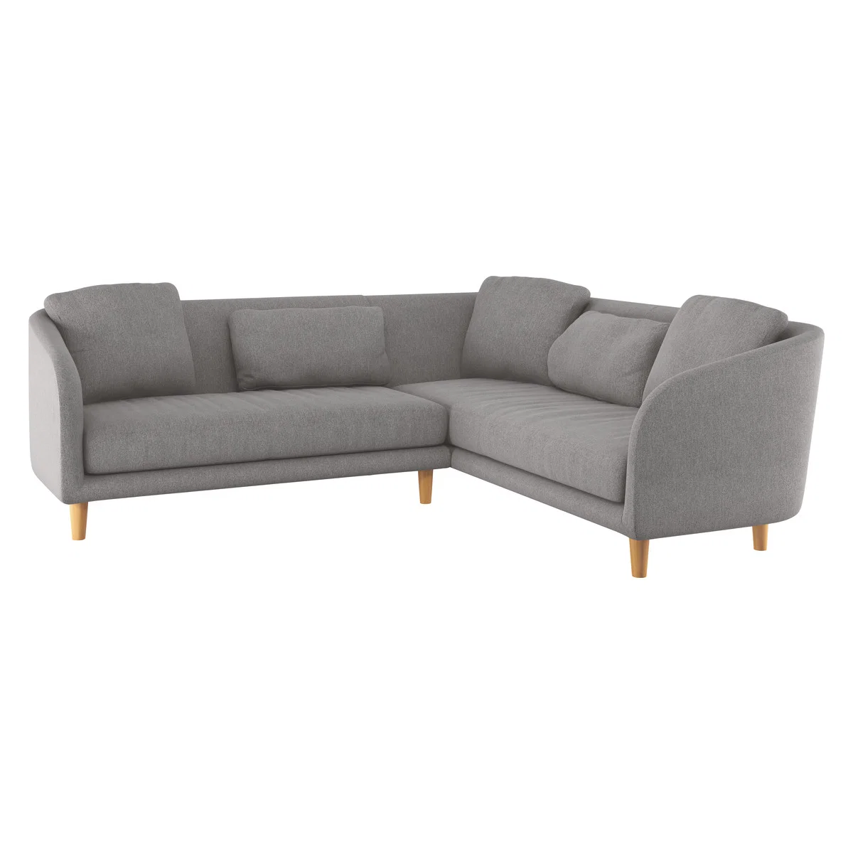 Colby Grey FaBric Left-Arm Corner Sofa, Grey – image 3