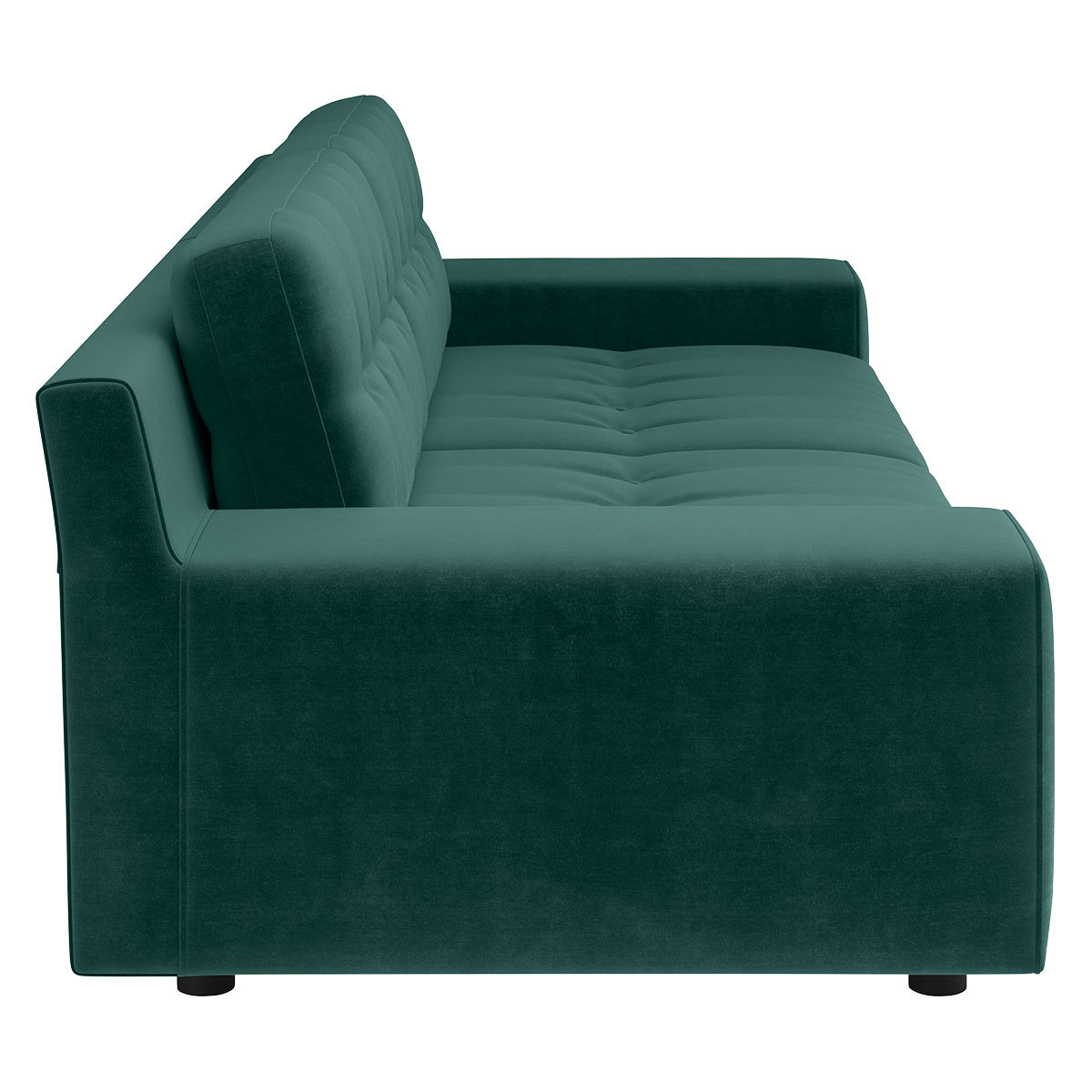 Hendricks Emerald Green Velvet 4 Easy Access Seater Sofa, Green – image 4