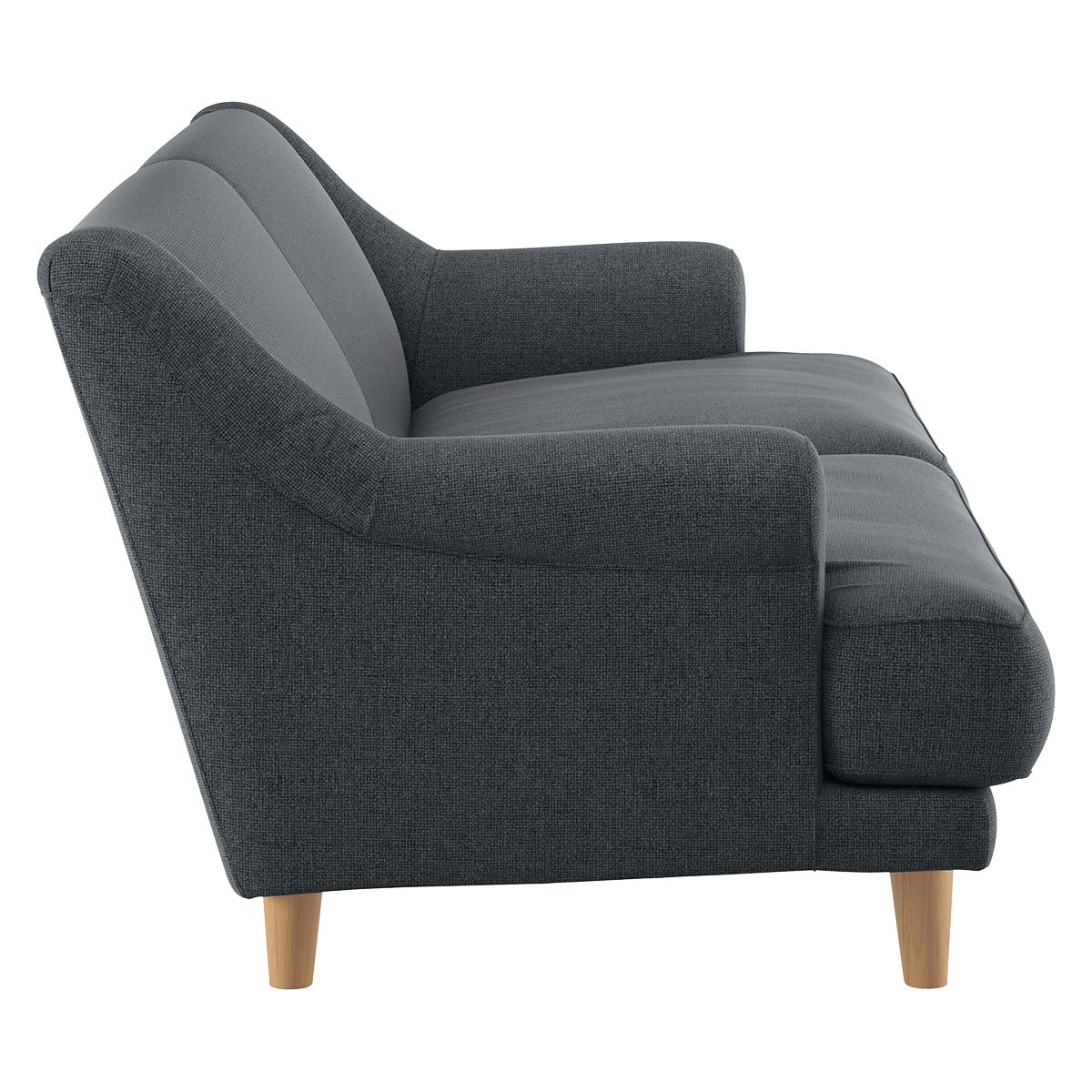 Townsend Grey Textured FaBric 2 Seater Sofa, Grey – image 3