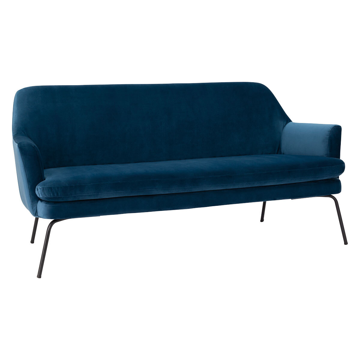 Habitat Celine 2 Seater Velvet Sofa - Blue, Navy – image 3